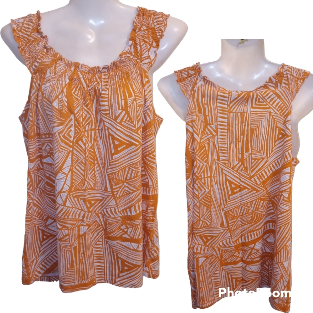 🤑 Rafaella Orange Top Size Women's S